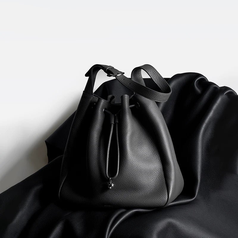 Classic Leather Shoulder Tote
