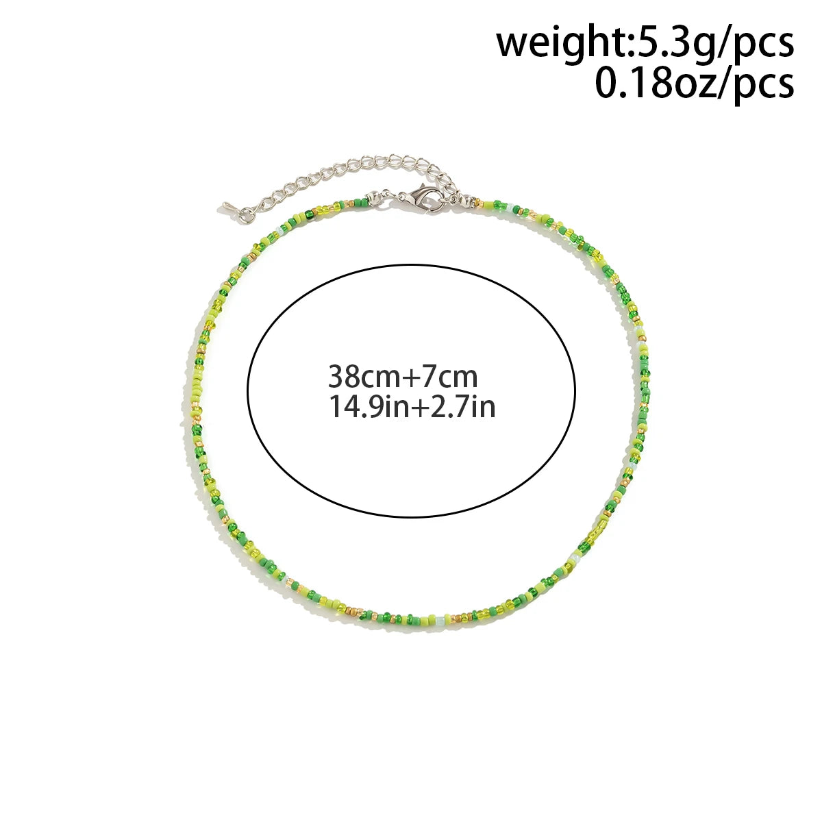 Boho Seed Bead Choker Necklace