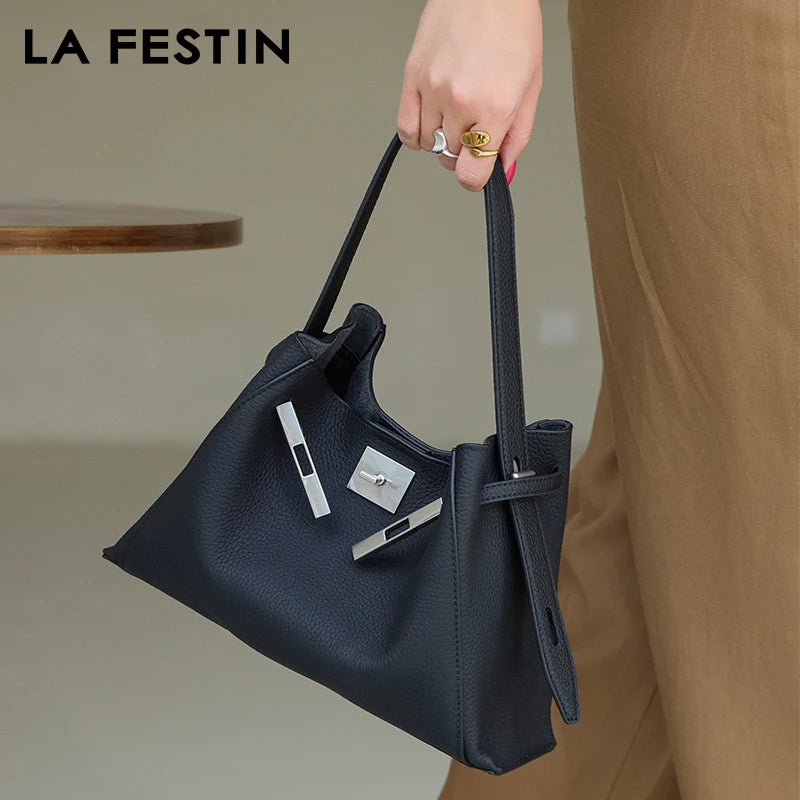 LA FESTIN Leather Shoulder Tote Bag