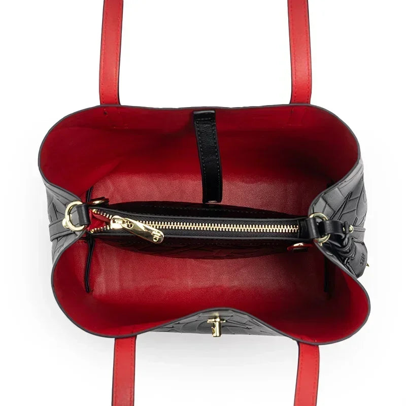 Letter Pattern Design Large Capacity Simple Style 2025 New Women's Tote Bag Portable Multi-functional Fashion Crossbody Bag