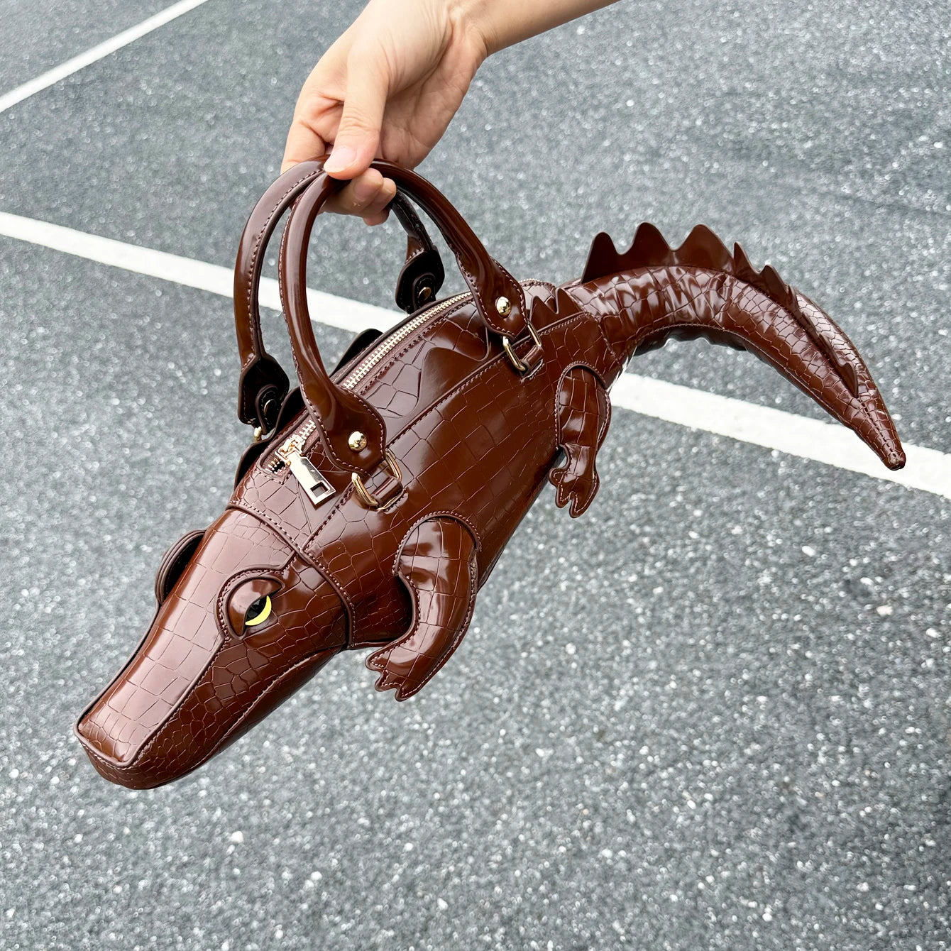 Handmade PU Leather Shoulder Bag