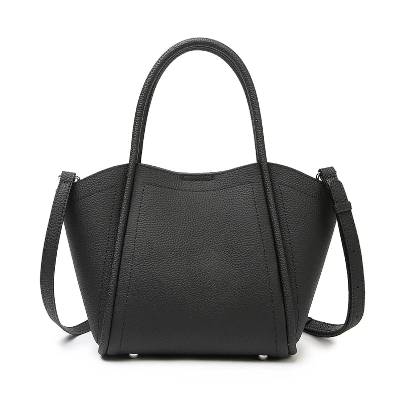 Women’s Vintage Genuine Leather Bat Crossbody Bag