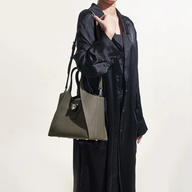 Genuine Leather Travel Tote