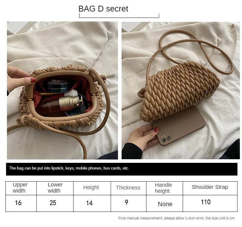 Embroidered Crossbody Shoulder Bag