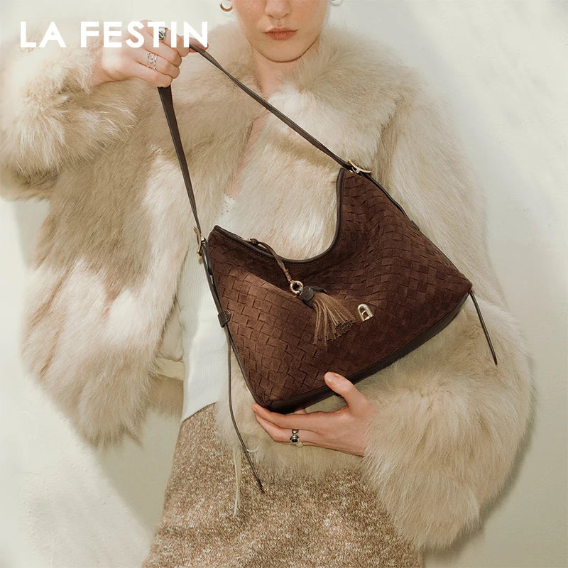 LA FESTIN Large Leather Tote Bag