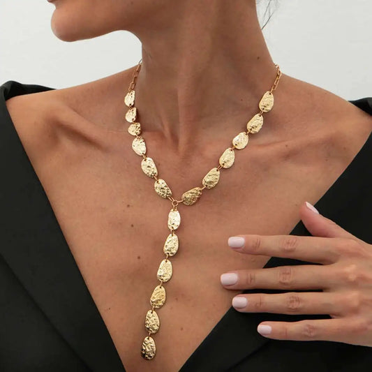 Vintage Baroque Y Pendant Necklace