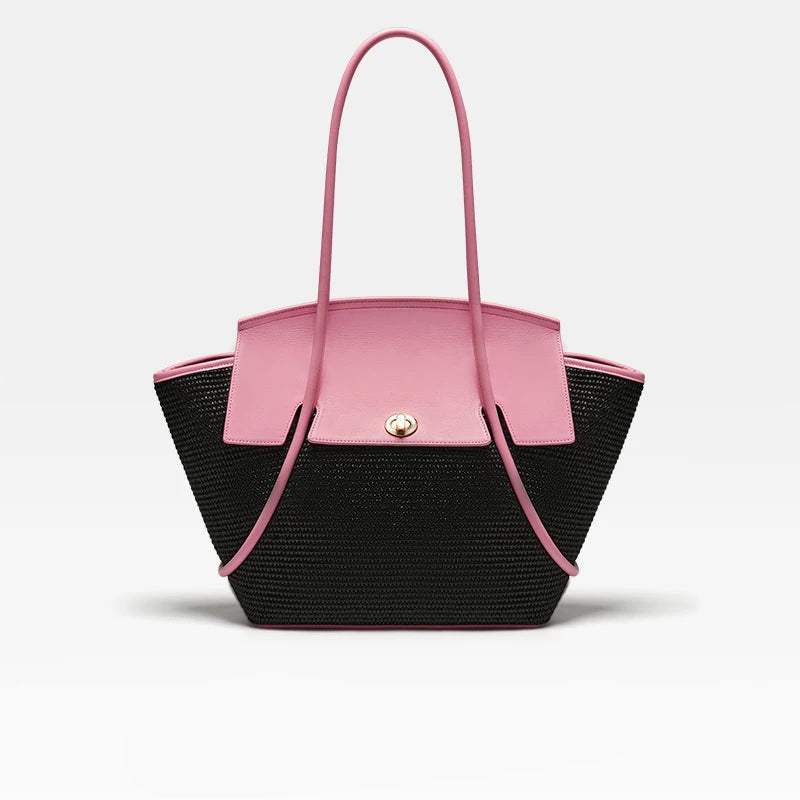 Large Leather Beach Tote