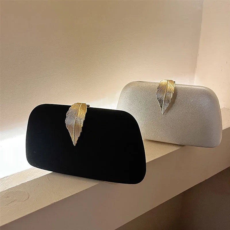 Luxury Velvet Chain Crossbody Evening Handbag