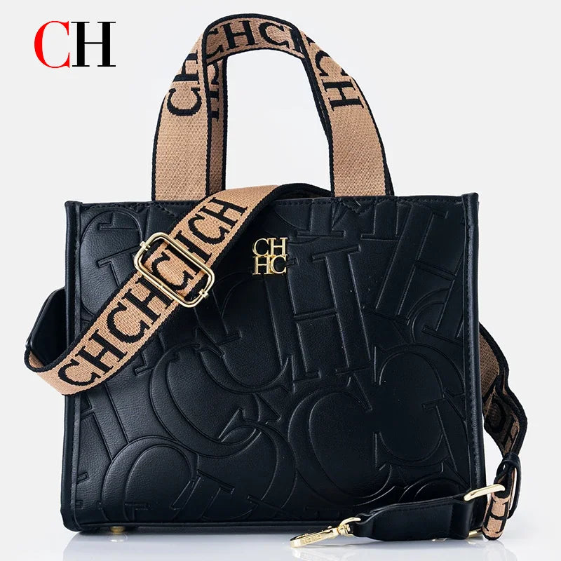 Embossed PU Leather Tote Bag