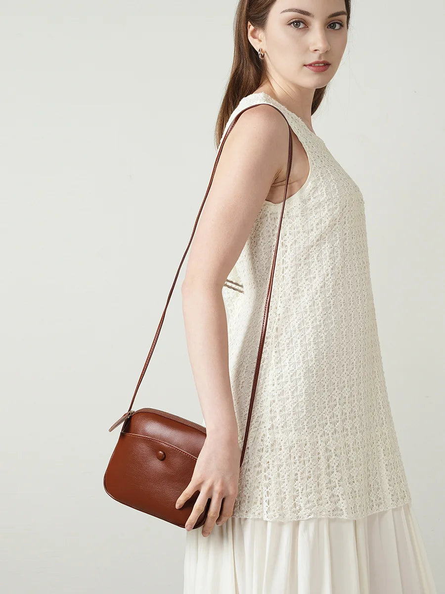 Mini Leather Crossbody Phone Bag