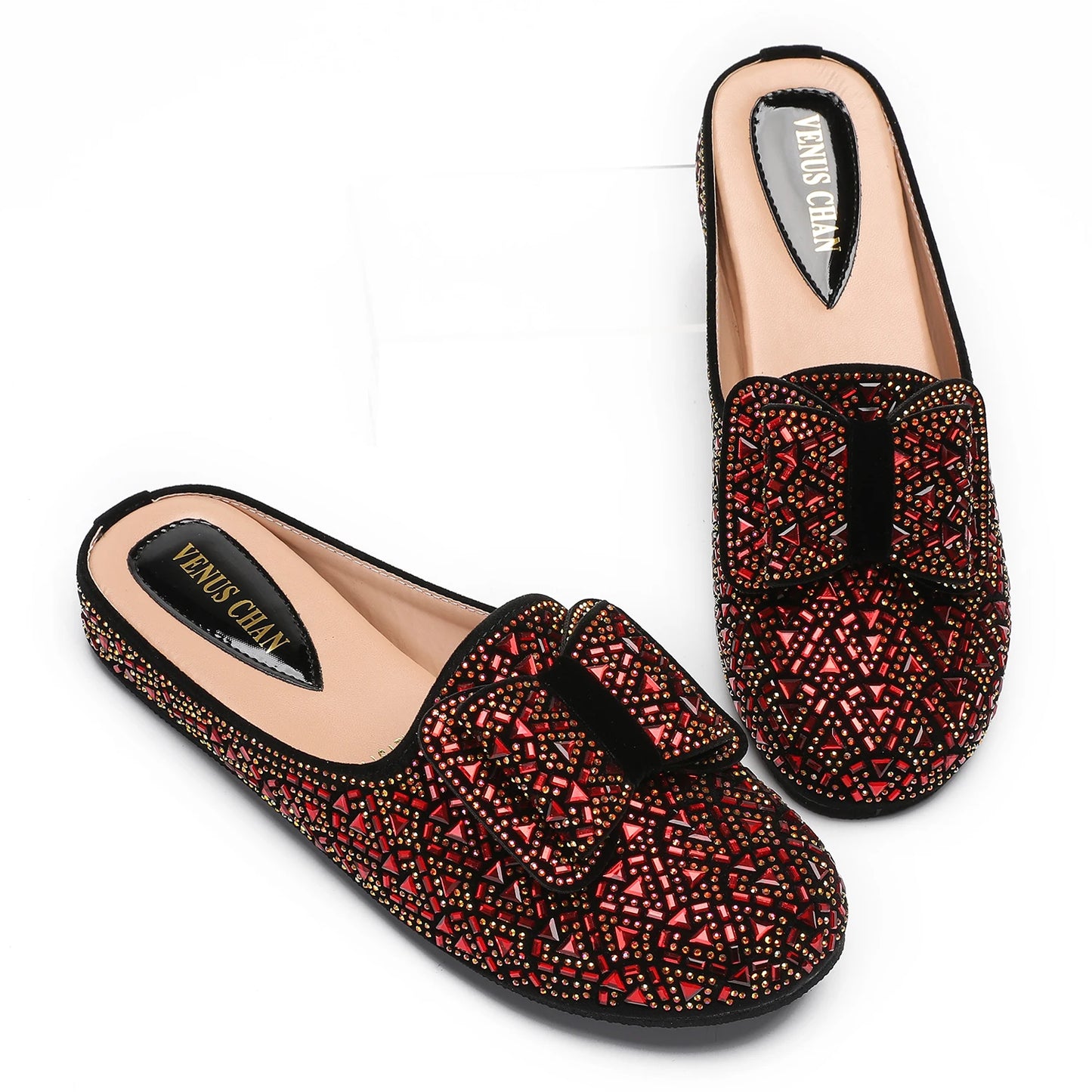 Nigeria Gold Color Half Shoes Comfortable Party Slippers Elegant
