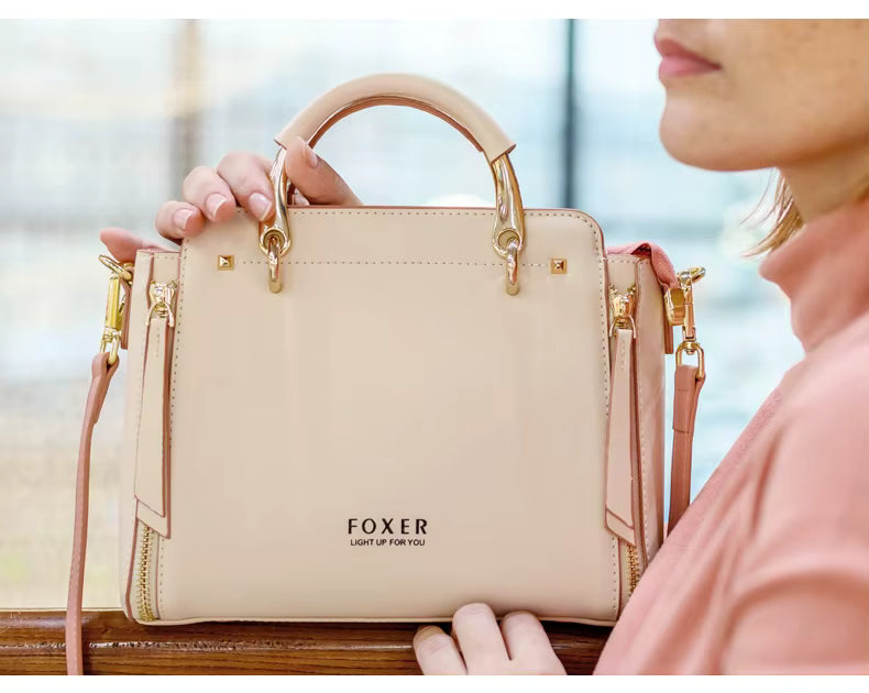 FOXER Leather Tote & Crossbody Bag