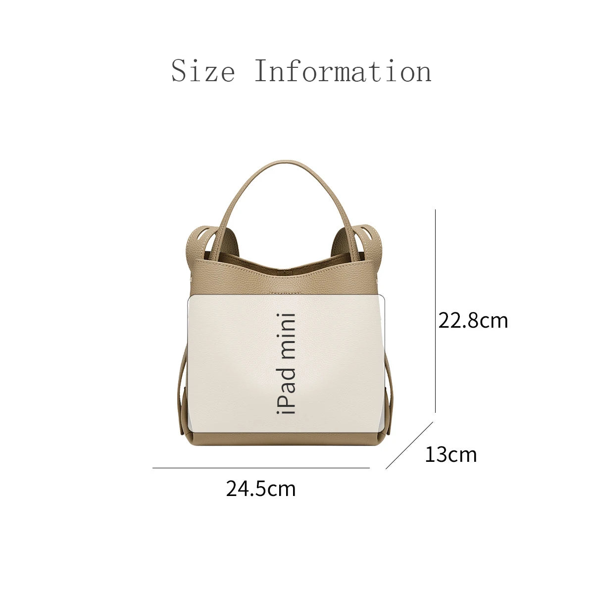 FOXER Leather Bucket Shoulder Bag