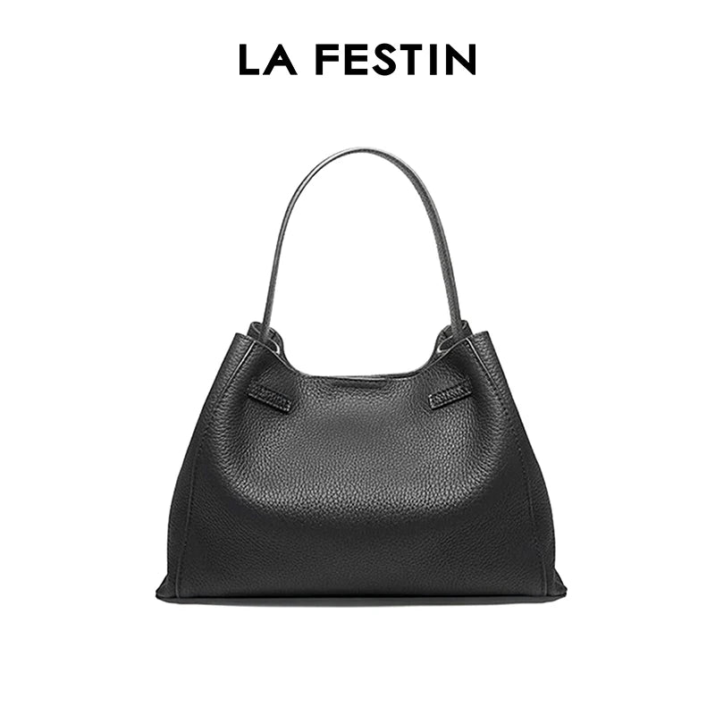 LA FESTIN Leather Shoulder Tote Bag