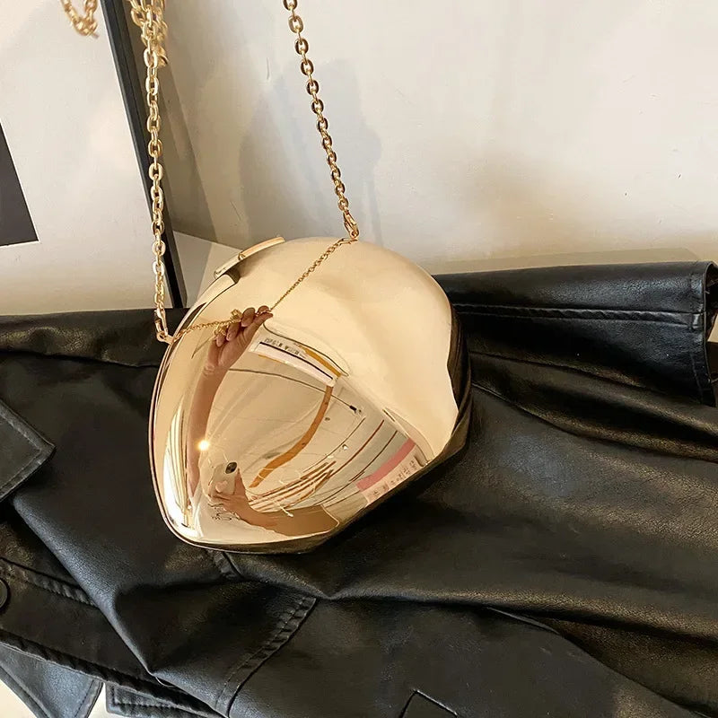 Acrylic Shell Evening Clutch Bag