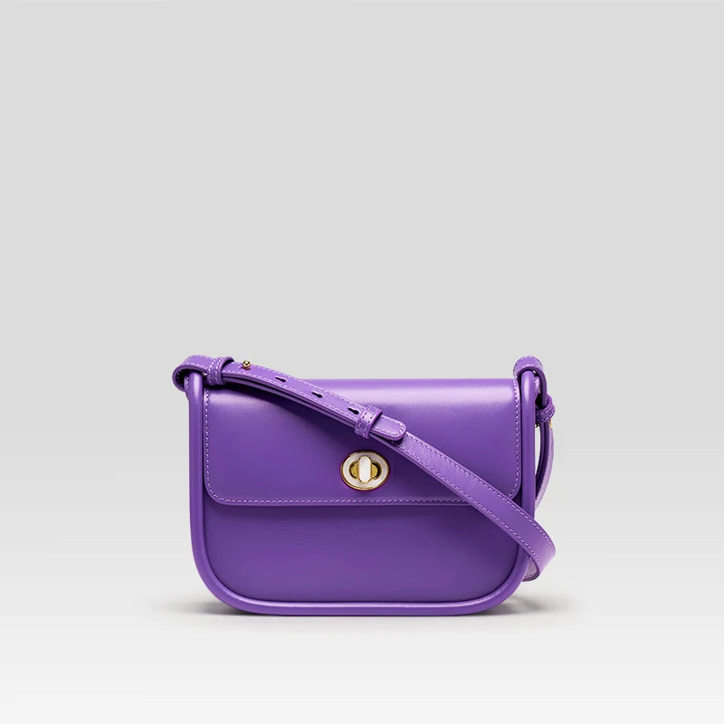 Leather Saddle Crossbody Bag