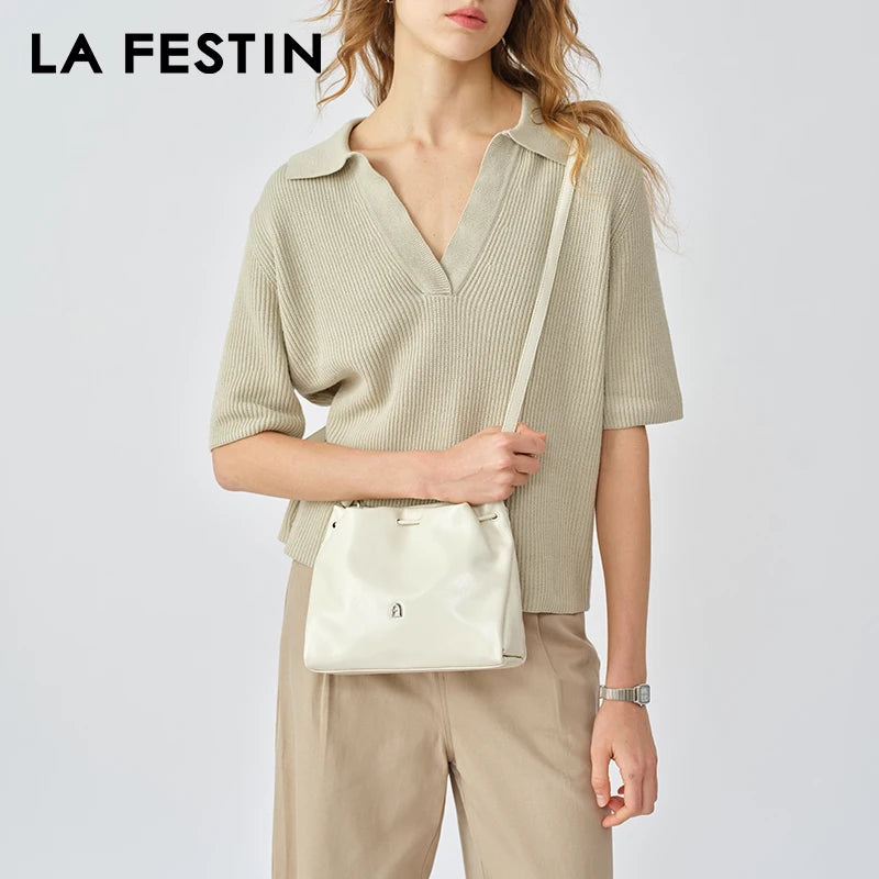 LA FESTIN Leather Shoulder Bag