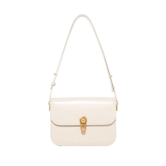 LA FESTIN Square Leather Tote Bag