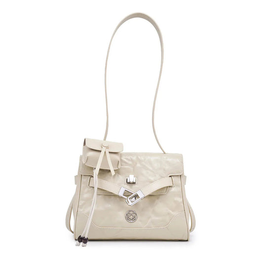 FOXER Wrinkled Leather Crossbody Bag