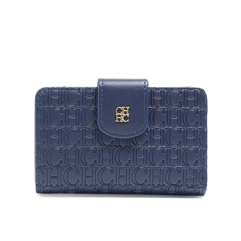 Embossed PU Leather Long Wallet