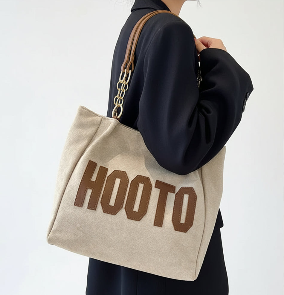 Solid Color Shoulder Bag