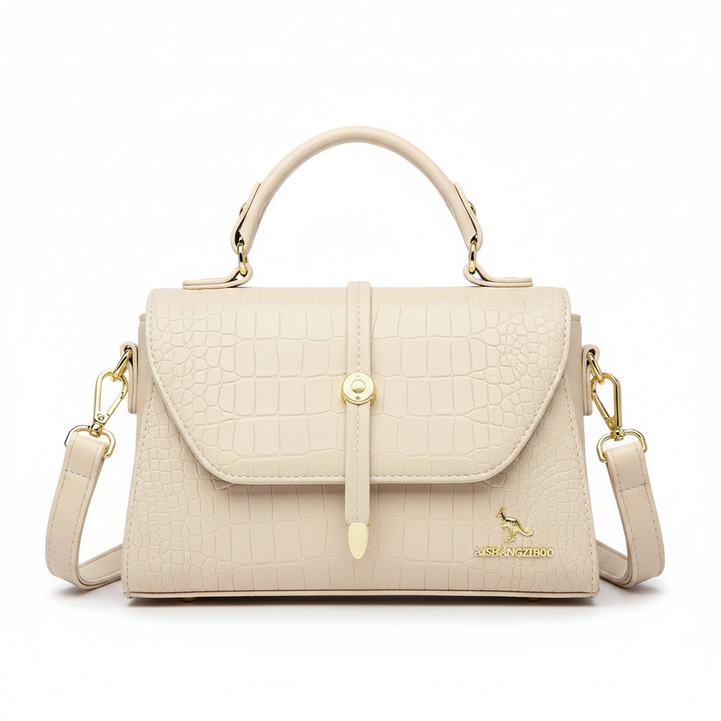 Crocodile Leather Crossbody Handbag