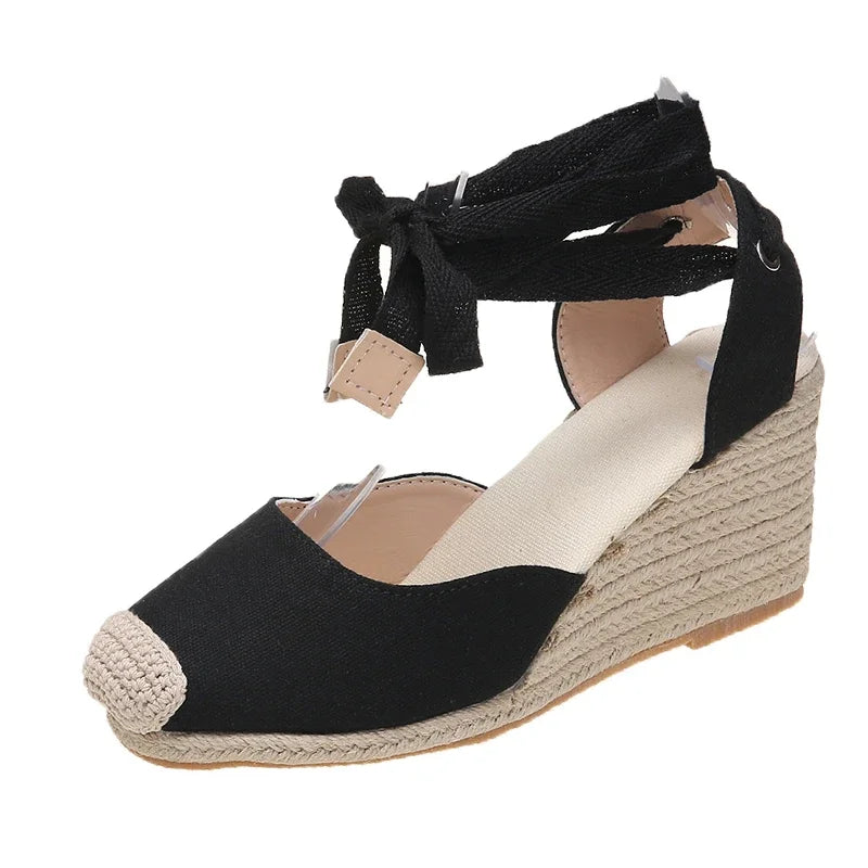 Espadrille Ankle Strap Sandals Comfortable Slippers Casual Shoes Breathable