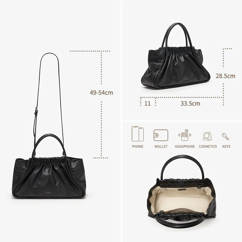 BAFELLI Genuine Leather Tote Bag