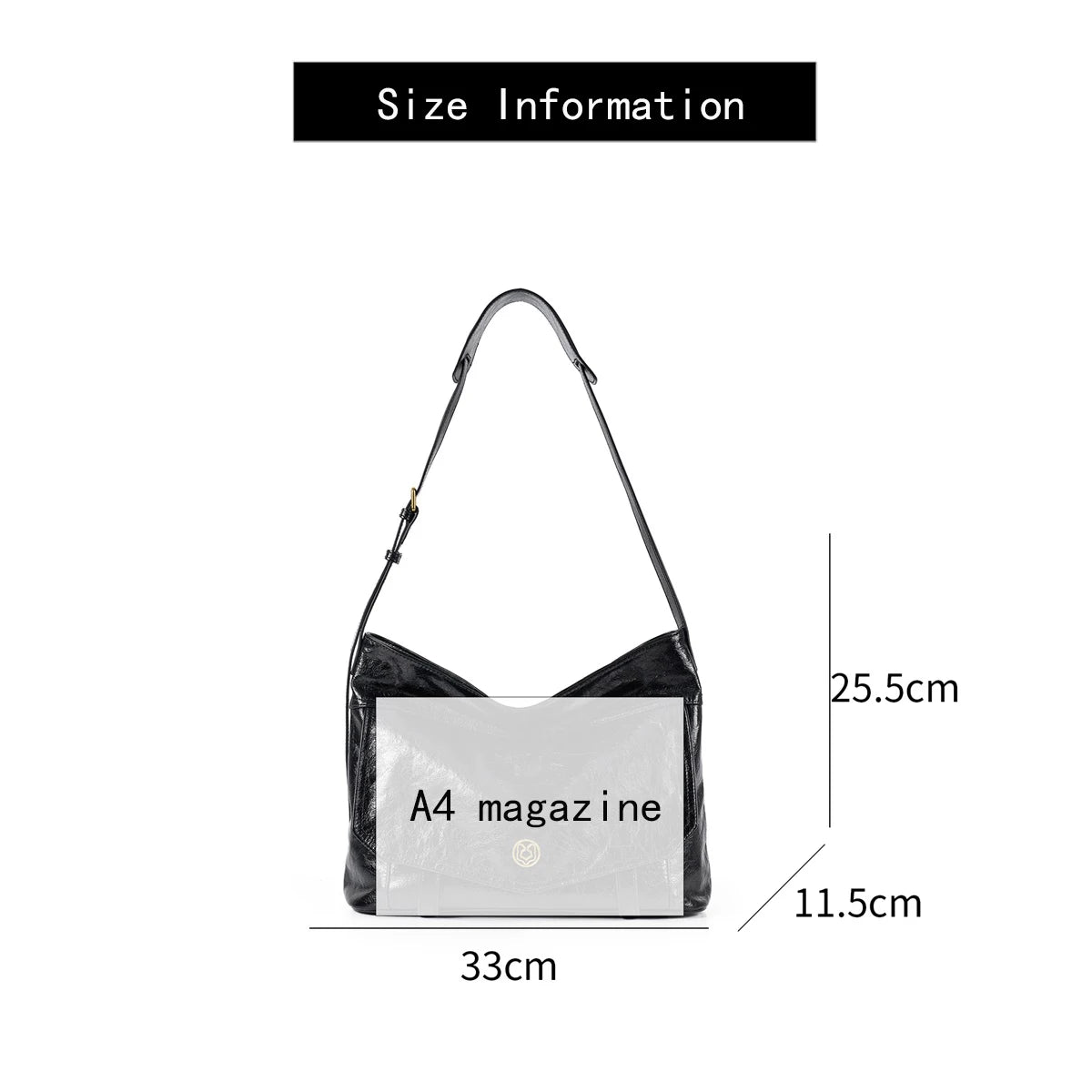 FOXER Genuine Leather Crossbody Bag