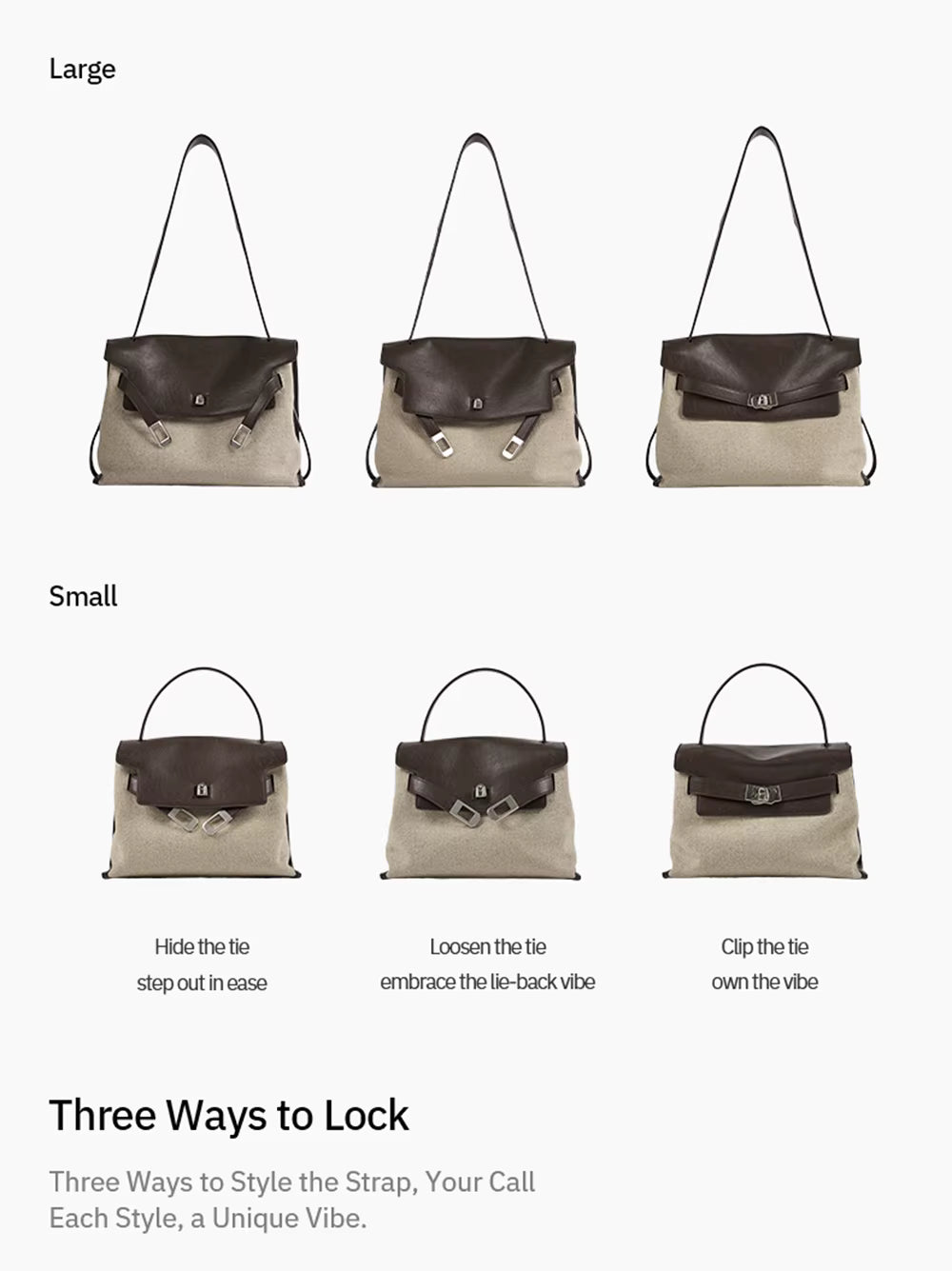LA FESTIN Large Shoulder Tote Bag