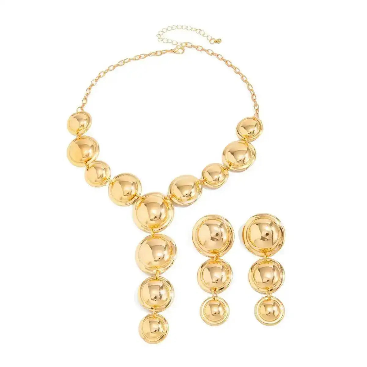 Y-Shaped Long Pendant Necklace Set