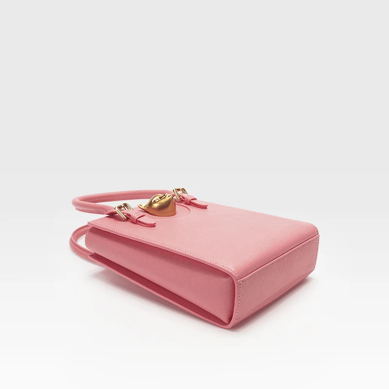 BAFELLI Mini Leather Tote Crossbody Bag
