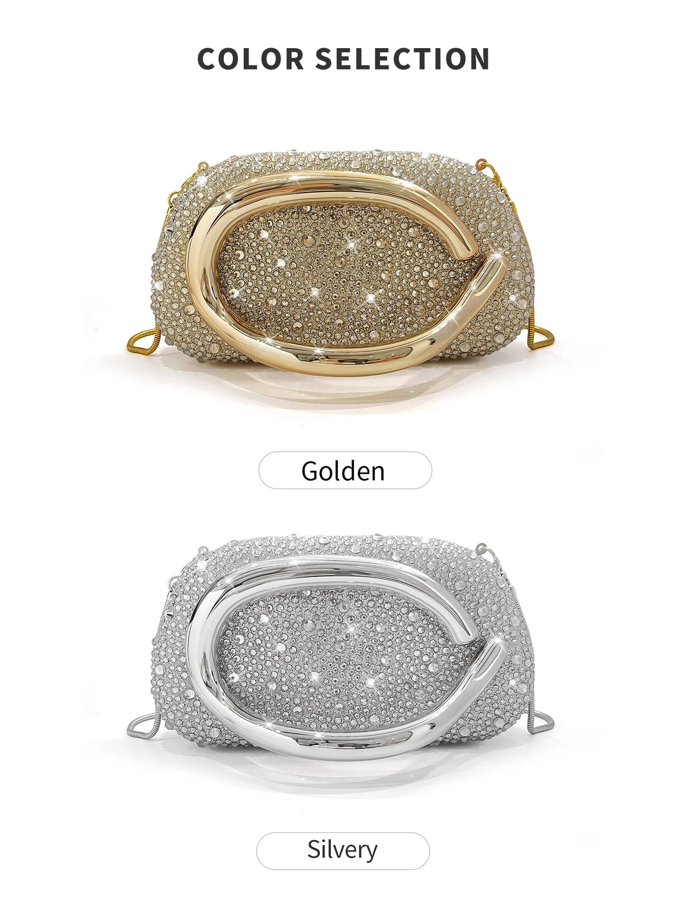 Crystal Round Box Evening Clutch