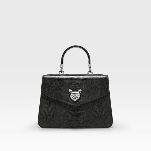 Luxury Top Grain Leather Bowling Bag
