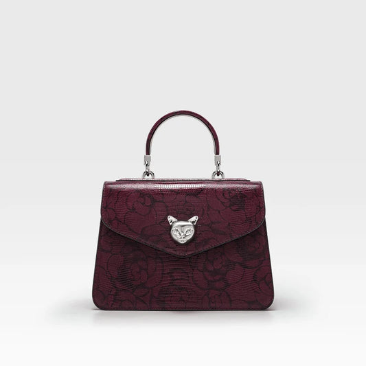 Luxury Top Grain Leather Bowling Bag