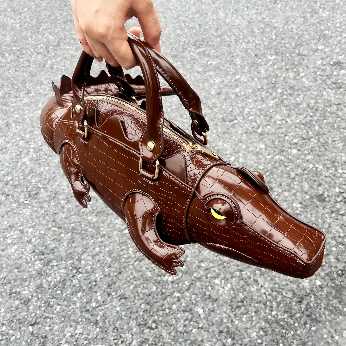 Handmade PU Leather Shoulder Bag