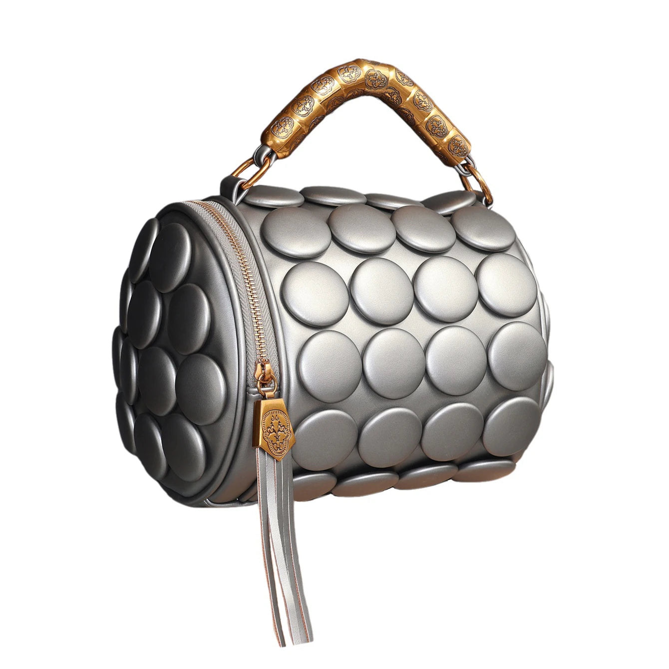 Designer Leather Bucket Shoulder Tote Bag