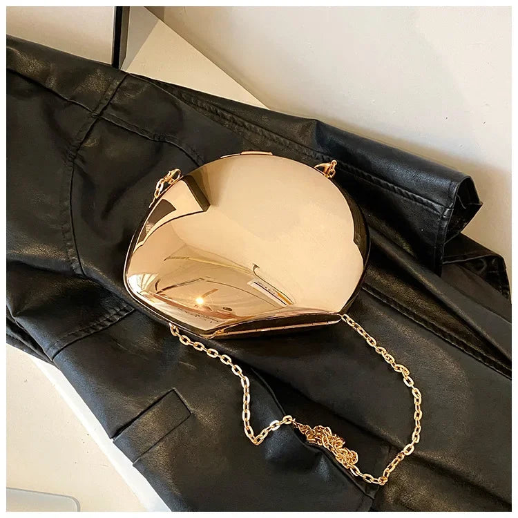 Acrylic Shell Evening Clutch Bag