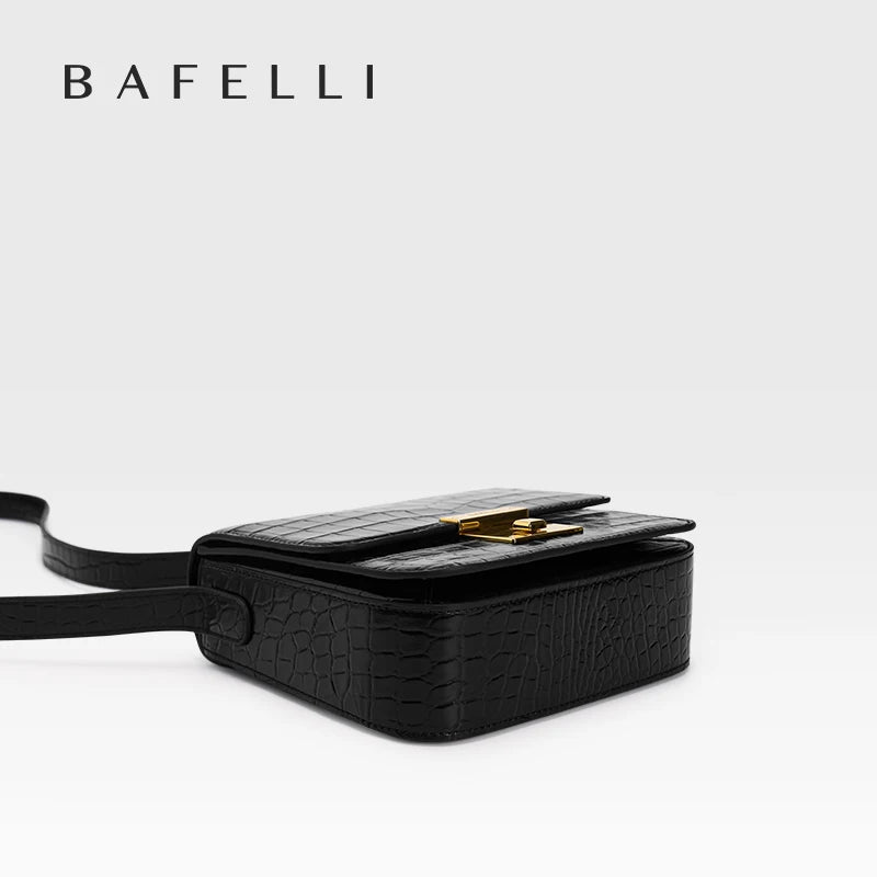 BAFELLI Mini Boxy Leather Crossbody Bag