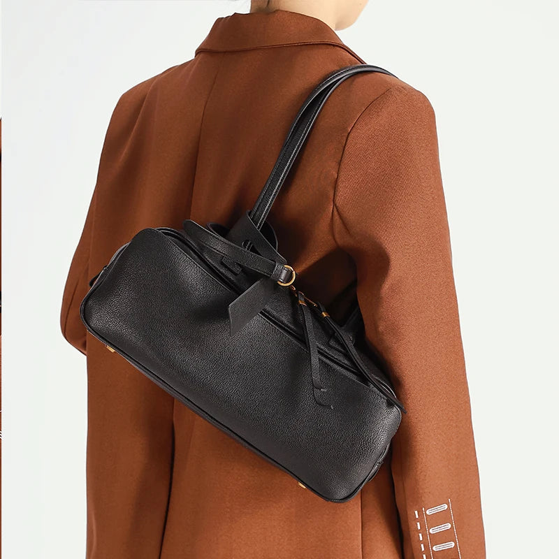 Large Leather Tote Shoulder Bag