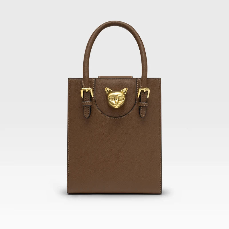 BAFELLI Mini Leather Tote Crossbody Bag
