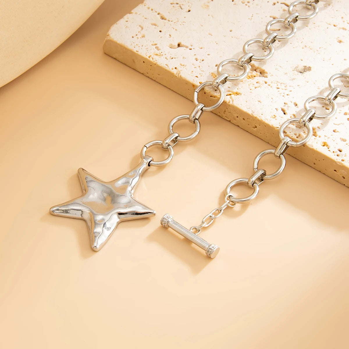 Punk Star Pendant Choker
