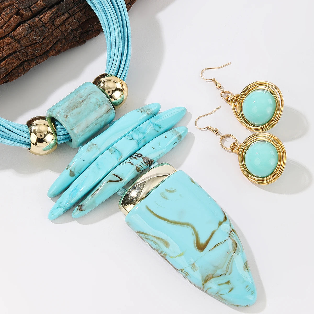 Western Turquoise Jewelry Set