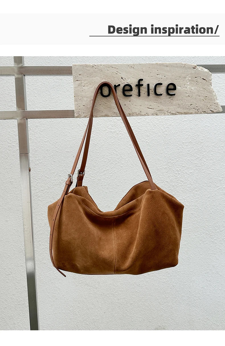 Genuine Leather Commuter Tote Bag