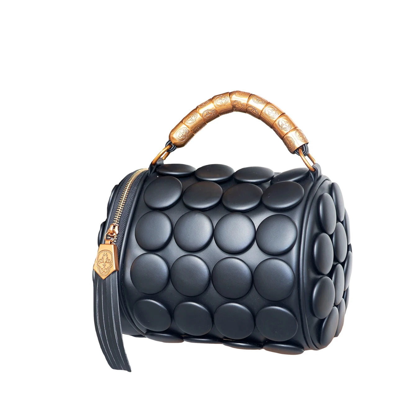 Designer Leather Bucket Shoulder Tote Bag