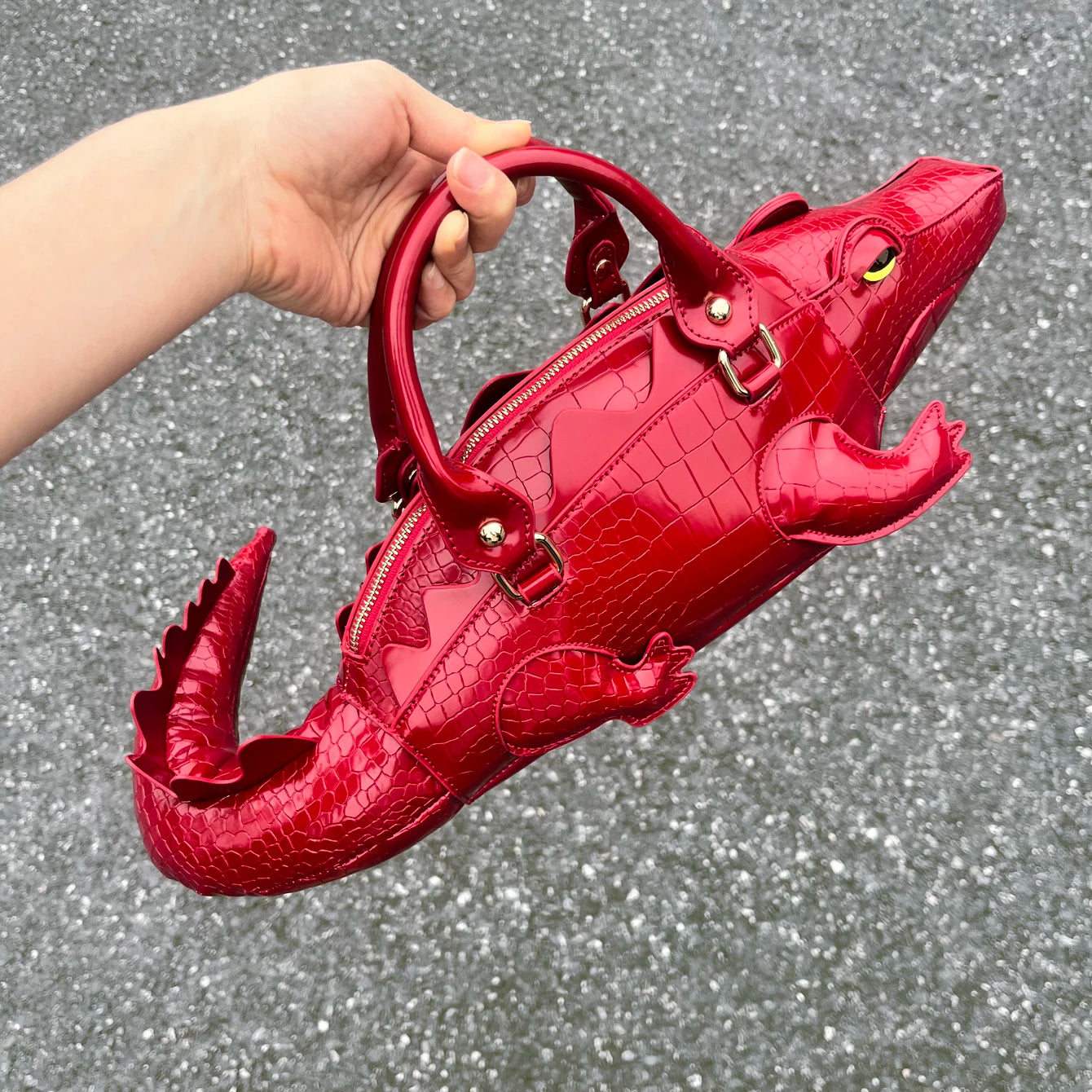 Handmade PU Leather Shoulder Bag