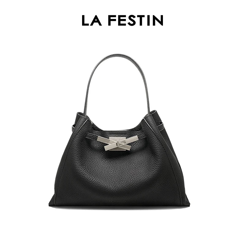 LA FESTIN Leather Shoulder Tote Bag