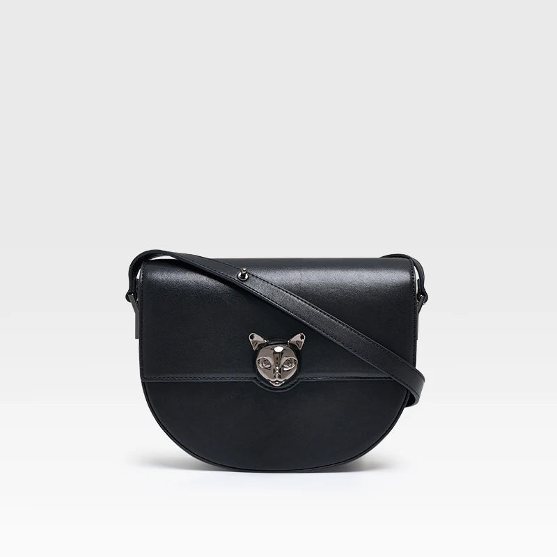 BAFELLI 2026 Genuine Leather Saddle Crossbody Bag