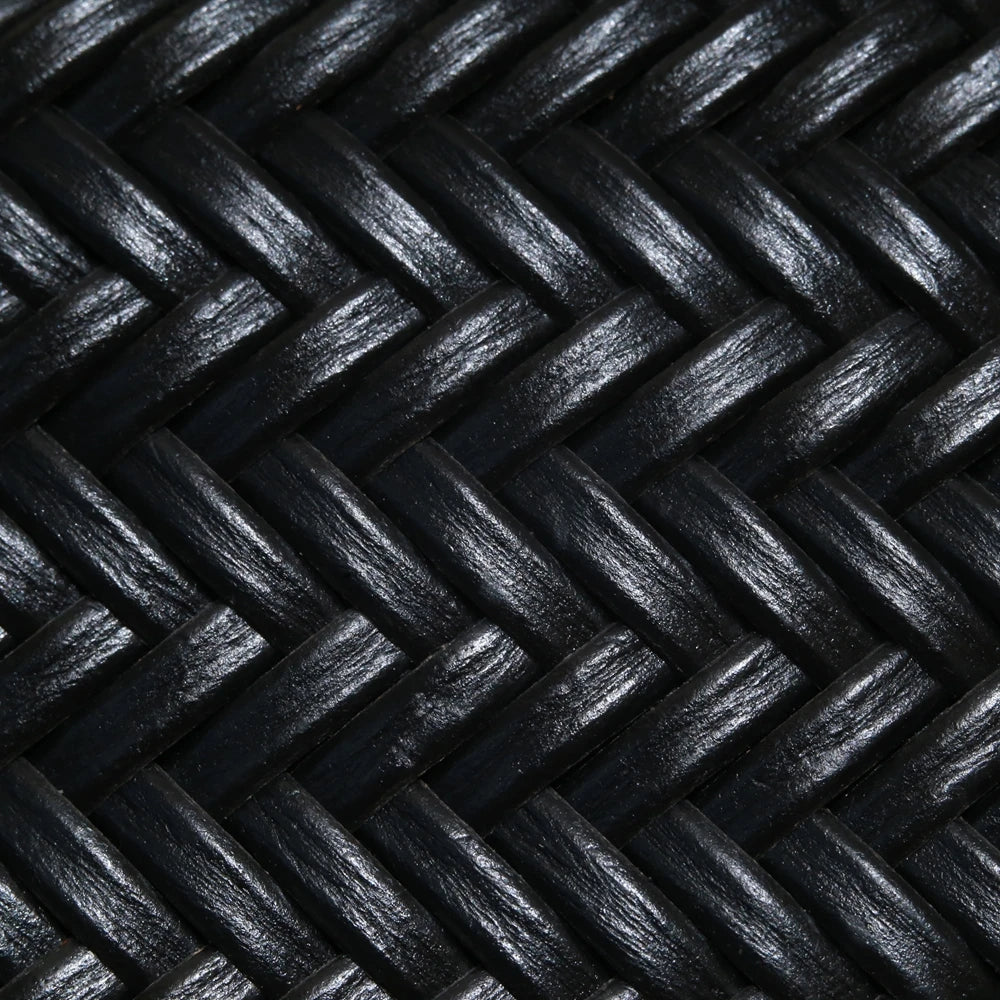 Genuine Leather Woven Tote Bag