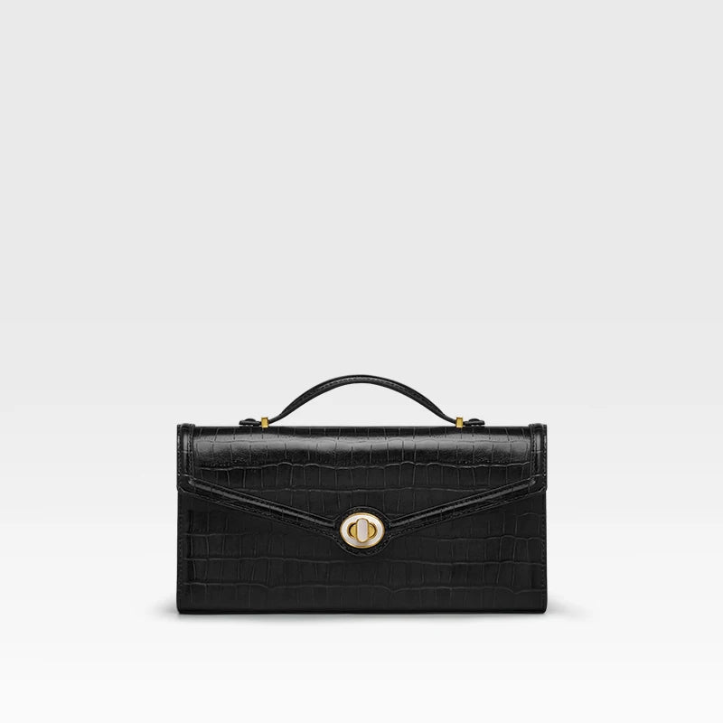 BAFELLI Leather Evening Clutch Bag